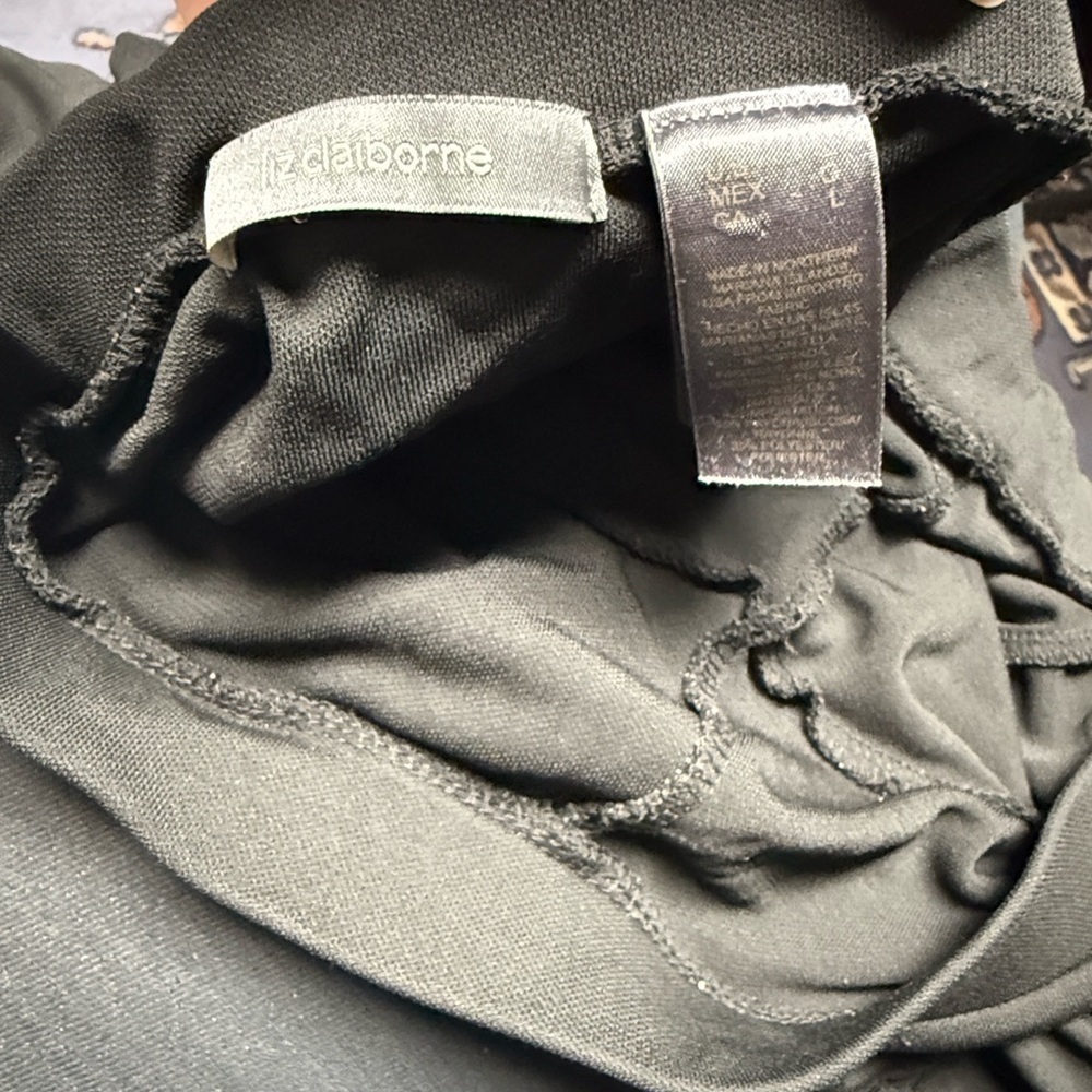 Liz Claiborne Black Midi Skirt - Picture 2 of 6